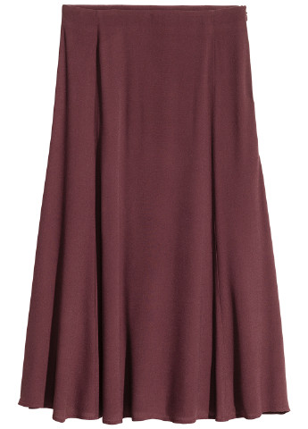 Бордовая кэжуал юбка H&M