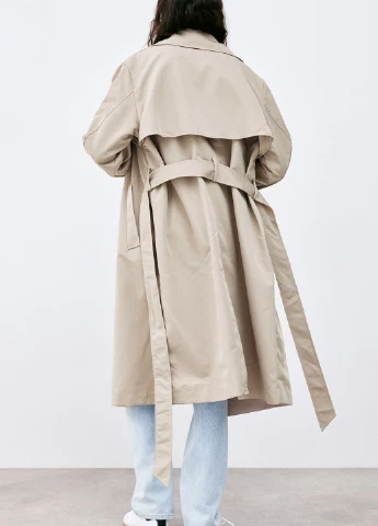 Плащ H&M тренчкот на гудзиках демісезон (325909932)