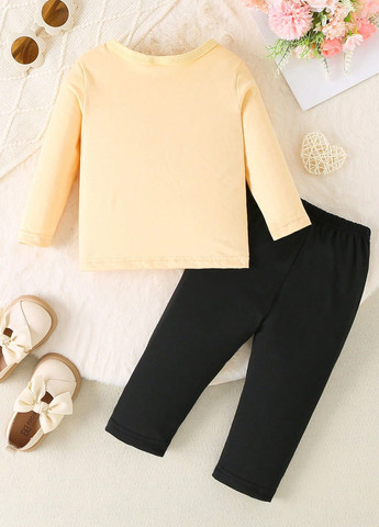 Комбінований демісезонний комплект (лонгслів, штани) SHEIN