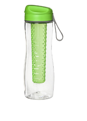 Бутылка для воды с диффузором 0,8 л Sistema однотонная зелёная