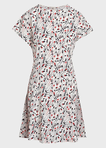 Білий кежуал сукня кльош Tommy Hilfiger з абстрактним візерунком