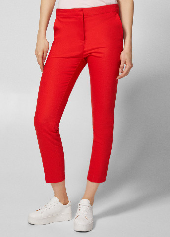 Красные кэжуал демисезонные зауженные брюки Springfield
