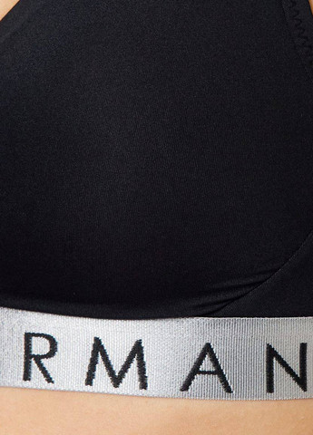 Чорний бралетт бюстгальтер Emporio Armani без кісточок поліамід, трикотаж