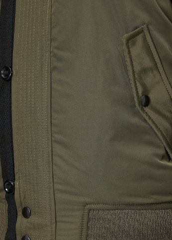 Оливковая (хаки) демисезонная куртка KOTON