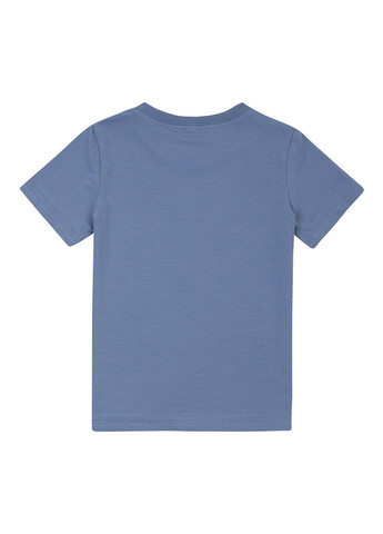 Серо-синяя летняя футболка Garnamama