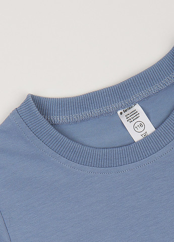 Серо-синяя летняя футболка Garnamama