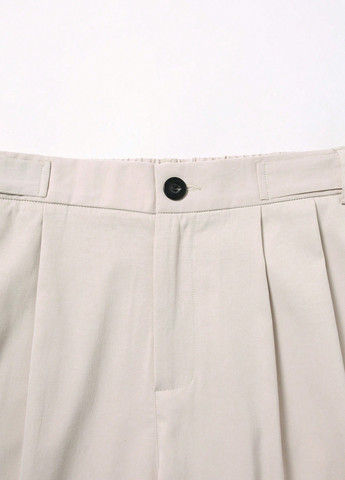 Светло-бежевые классические, кэжуал демисезонные классические брюки SHEIN