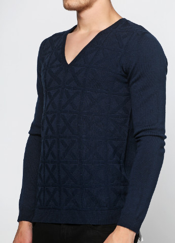 Темно-синий демисезонный пуловер пуловер Richmond Denim