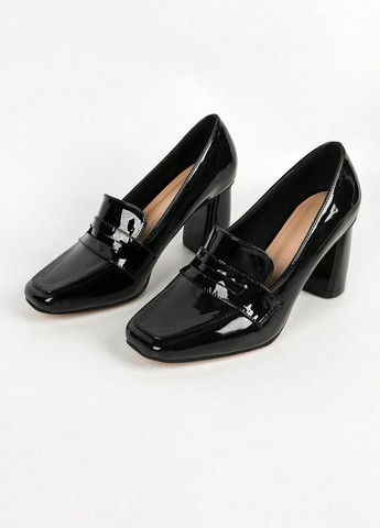 SHEIN Туфлі лофери чорний з штучна шкіра, китай — демісезон (330763920)