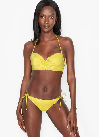 Жовтий літній купальник (ліф, труси) роздільний Victoria's Secret