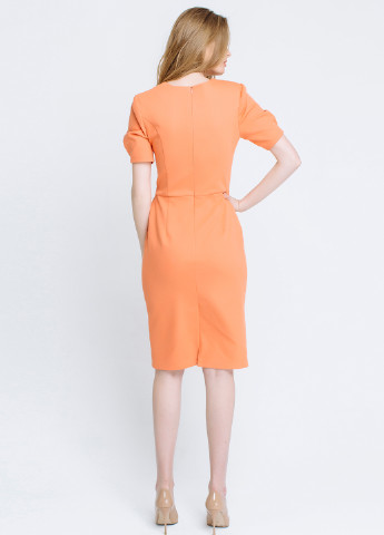 Оранжевое кэжуал платье футляр Must Have однотонное