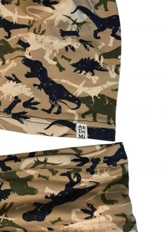 Бежевий демісезонний комплект (шапка, снуд) ArDoMi