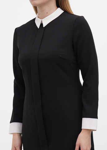 Черное кэжуал платье Maurini однотонное