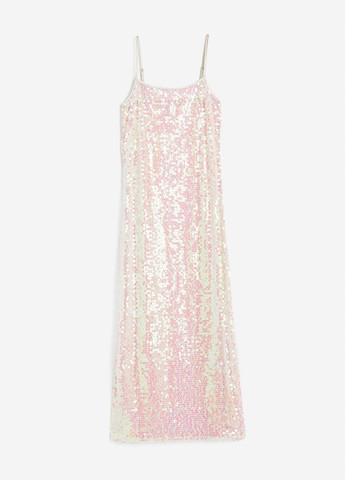 Світло-рожева вечірня сукня сукня-комбінація H&M однотонна