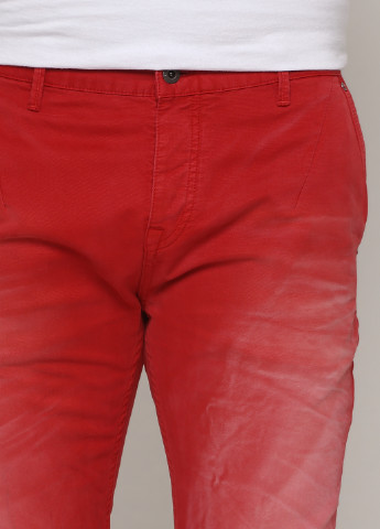 Красные кэжуал демисезонные зауженные брюки Scotch & Soda
