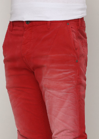 Красные кэжуал демисезонные зауженные брюки Scotch & Soda