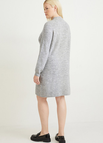 Світло-сіра кежуал сукня сукня светр C&A меланжева