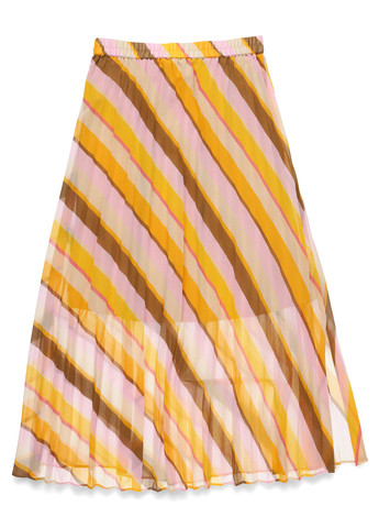 Разноцветная кэжуал в полоску юбка Second Female плиссе