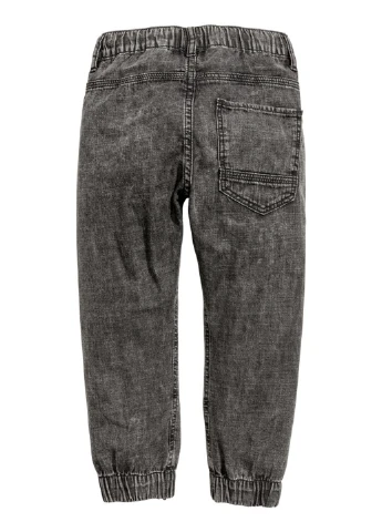 Серые демисезонные зауженные джинсы H&M