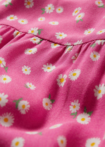 Розовое кэжуал платье C&A с цветочным принтом