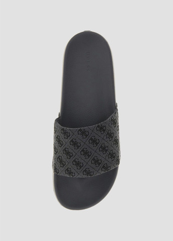 Черные пляжные шлепанцы Guess