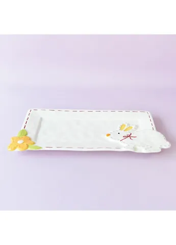 Блюдо прямоугольное Кролик 6794 2.2х14.5х28.5 см No Brand (253630709)