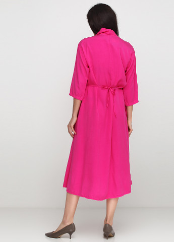 Розовое кэжуал платье Stella Milani однотонное