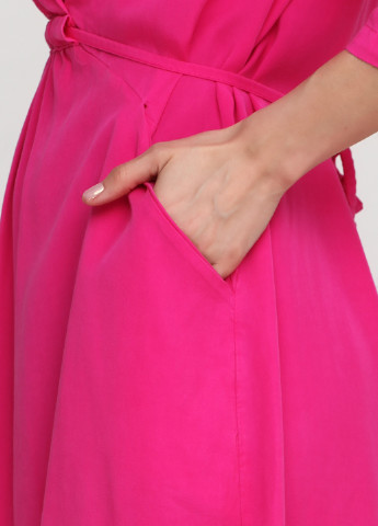 Розовое кэжуал платье Stella Milani однотонное