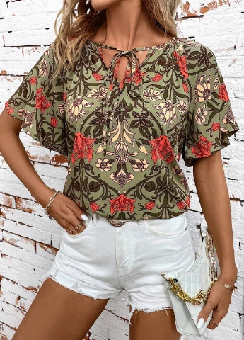 Комбинированная блуза SHEIN