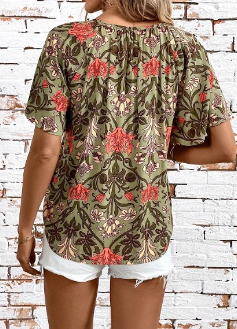 Комбинированная блуза SHEIN