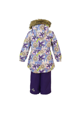 Фіолетовий зимній комплект зимовий (куртка + напівкомбінезон) renely Huppa