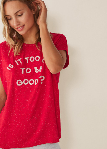 Красная всесезон пижама (футболка, леггинсы) Women'secret