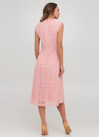 Світло-рожева коктейльна сукня кльош The J. Peterman Company однотонна