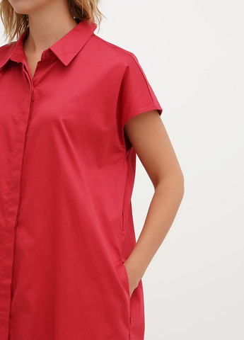 Вишнева кежуал сукня сукня-сорочка Reserved однотонна