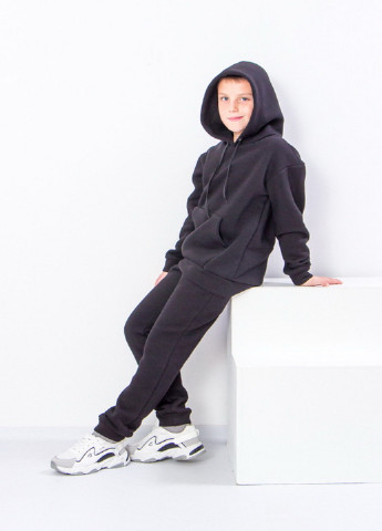 Черный зимний костюм для мальчика (подростковый) KINDER MODE