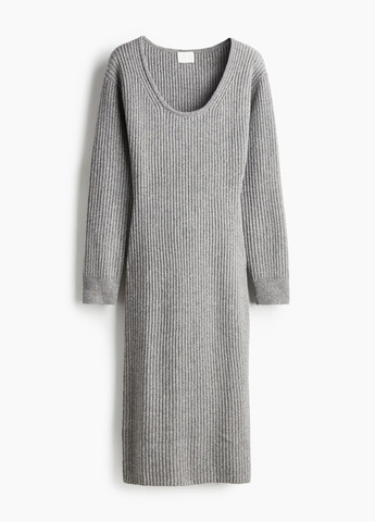 Сіра кежуал сукня футляр H&M меланжева