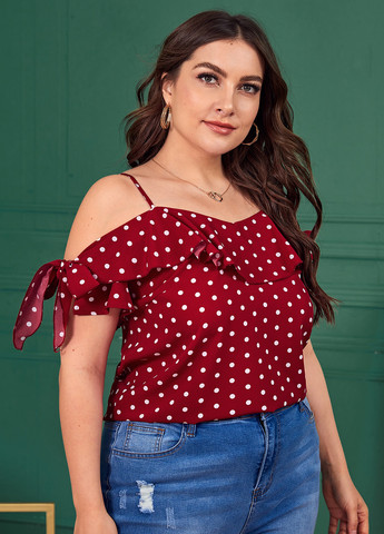 Бордова блуза SHEIN