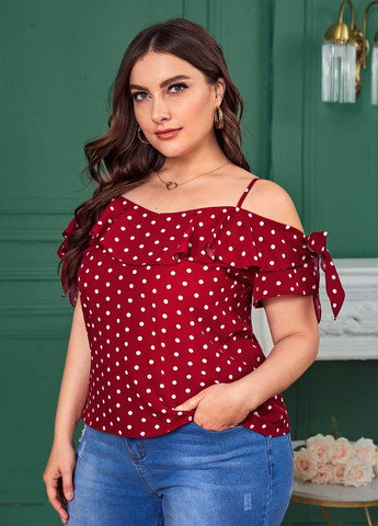 Бордова блуза SHEIN