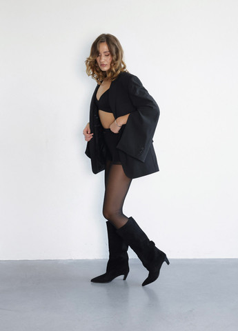 Осенние сапоги Le'BERDES с драпировкой