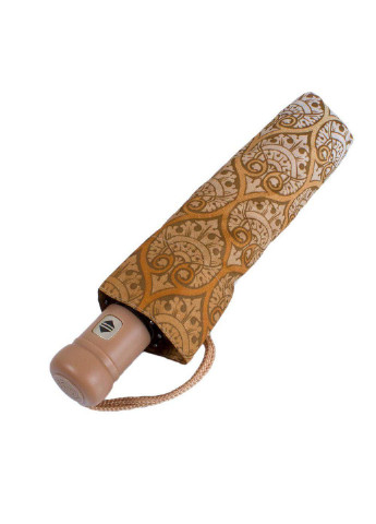 Коричнева складний парасолька повний автомат 99 см Airton (197761882)