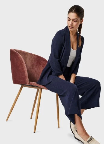 Синий женский жакет Vero Moda однотонный - летний