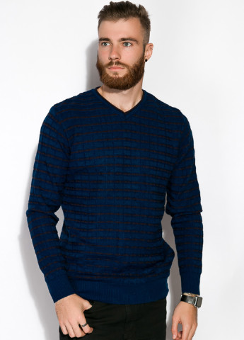 Темно-синий демисезонный пуловер пуловер Time of Style
