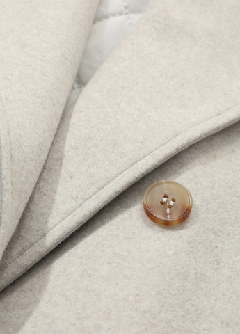 Бежеве демісезонне Пальто двобортне SHEIN