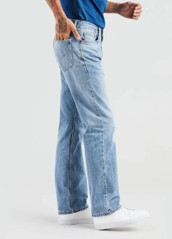 Синие демисезонные прямые джинсы 505 Regular Fit Levi's