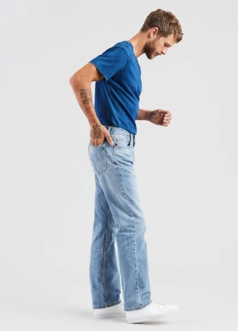 Синие демисезонные прямые джинсы 505 Regular Fit Levi's
