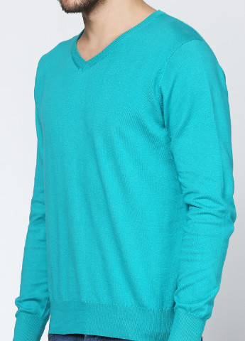 Бирюзовый демисезонный пуловер пуловер Cashmere