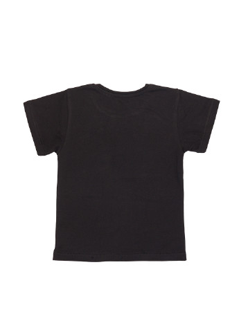 Черная летняя стильная футболка для мальчика Фламинго Текстиль