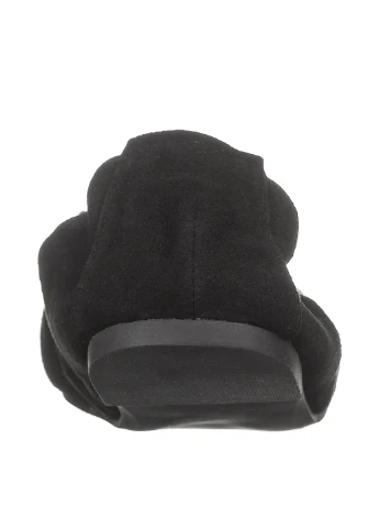 Женские балетки Casual | чёрные однотонные аппликация, бисер, бант натуральная замша (64377543)