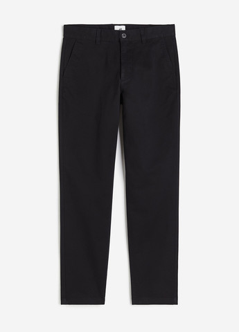 Черные кэжуал демисезонные чиносы брюки H&M