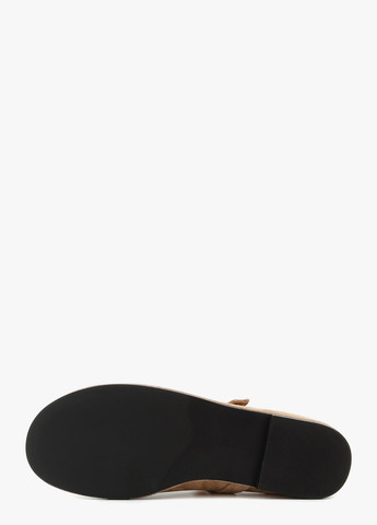 Женские балетки Le'BERDES | бежевые однотонные без декора натуральная замша (322088033)